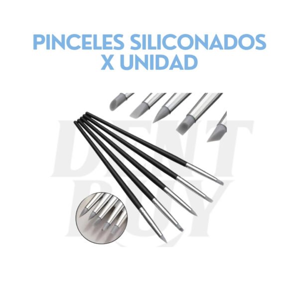 PINCELES SILICONADOS X UNIDAD