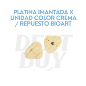 PLATINA IMANTADA X UNIDAD COLOR CREMA / REPUESTO BIOART