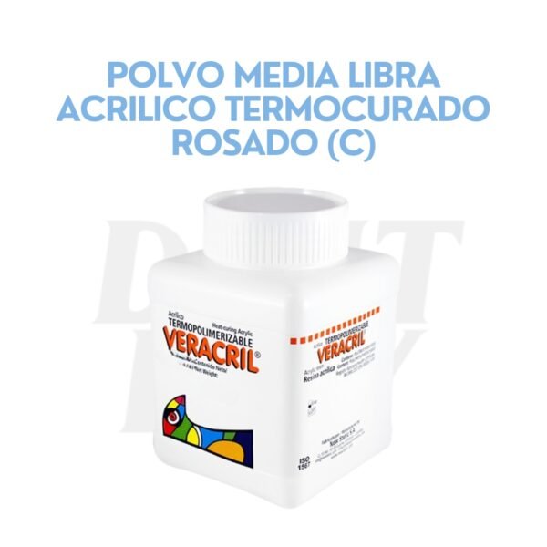 POLVO MEDIA LIBRA ACRILICO TERMOCURADO ROSADO (C)