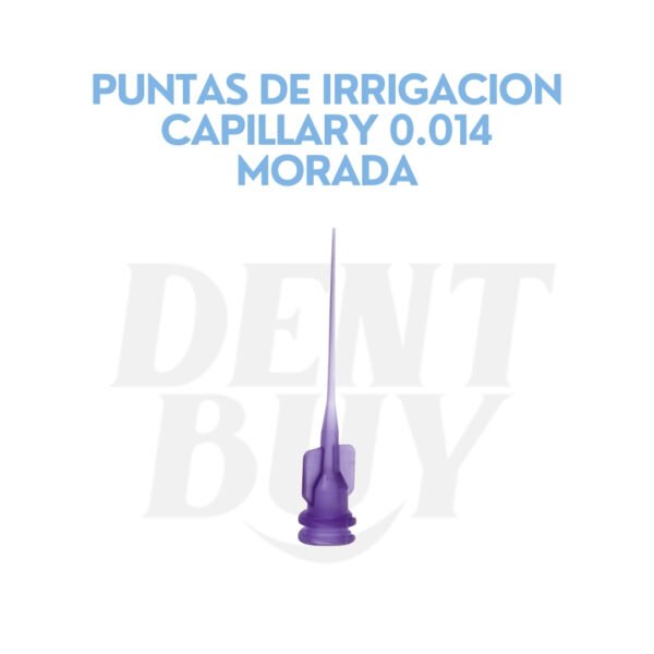 PUNTAS DE IRRIGACION CAPILLARY 0.014 MORADA