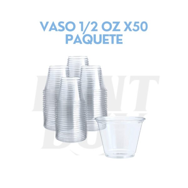 VASO 1/2 OZ X50 PAQUETE