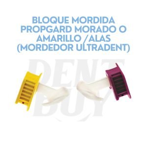BLOQUE MORDIDA PROPGARD MORADO O AMARILLO ALAS (MORDEDOR ULTRADENT)