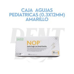 CAJA AGUJAS PEDIATRICAS (0.3X12MM) AMARILLO