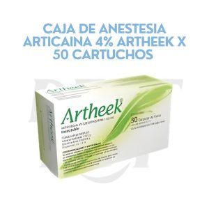 CAJA DE ANESTESIA ARTICAINA 4% ARTHEEK X 50 CARTUCHOS