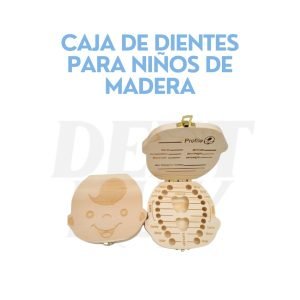 CAJA DE DIENTES PARA NIÑOS DE MADERA