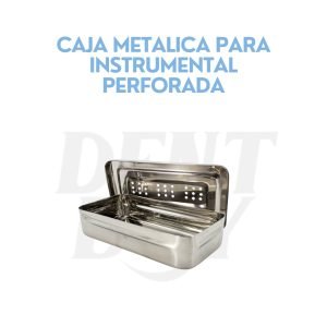 CAJA METALICA PARA INSTRUMENTAL PERFORADA