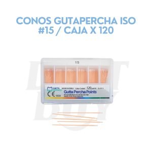 CONOS GUTAPERCHA ISO #15 _ CAJA X 120