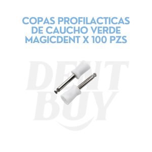 COPAS PROFILACTICAS DE CAUCHO VERDE MAGICDENT X 100 PZS