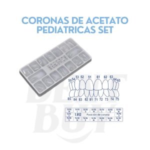 CORONAS DE ACETATO PEDIATRICAS SET