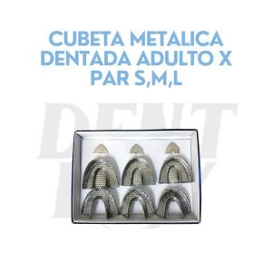 CUBETA METALICA DENTADA ADULTO X PAR S,M,L
