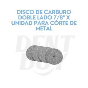 DISCO DE CARBURO DOBLE LADO 7_8_ X UNIDAD PARA CORTE DE METAL