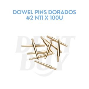 DOWEL PINS DORADOS #2 NTI X 100U
