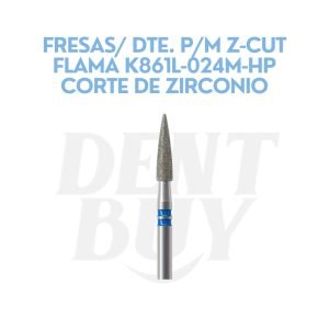 FRESAS_ DTE. P_M Z-CUT FLAMA K861L-024M-HP CORTE DE ZIRCONIO
