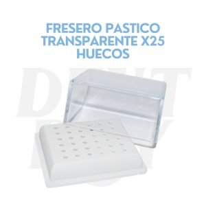 FRESERO PASTICO TRANSPARENTE X25 HUECOS