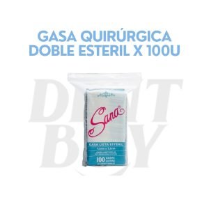 GASA QUIRÚRGICA DOBLE ESTERIL X 100U