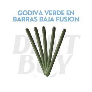 GODIVA VERDE EN BARRAS BAJA FUSION