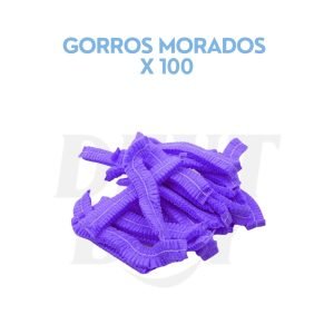 GORROS MORADOS X 100