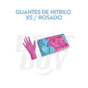 GUANTES DE NITRILO XS _ ROSADO