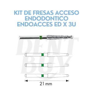 KIT DE FRESAS ACCESO ENDODONTICO ENDOACCES ED X 3U
