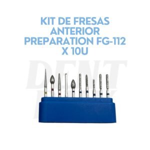 KIT DE FRESAS ANTERIOR PREPARATION FG-112 X 10UDE FRESAS FLAT CONE FG-10TF X 10UKAVO