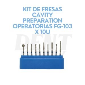 KIT DE FRESAS CAVITY PREPARATION OPERATORIAS FG-103 X 10U