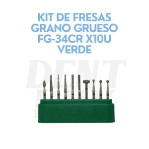 KIT DE FRESAS GRANO GRUESO FG-34CR X10U VERDE
