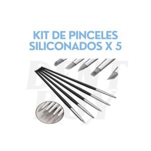KIT DE PINCELES SILICONADOS X 5