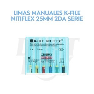 LIMAS MANUALES K-FILE NITIFLEX 25MM 2DA SERIE