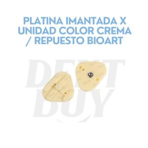 PLATINA IMANTADA X UNIDAD COLOR CREMA _ REPUESTO BIOART