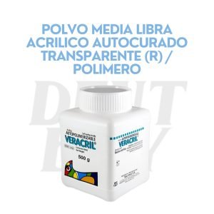 POLVO MEDIA LIBRA ACRILICO AUTOCURADO TRANSPARENTE (R) _ POLIMERO