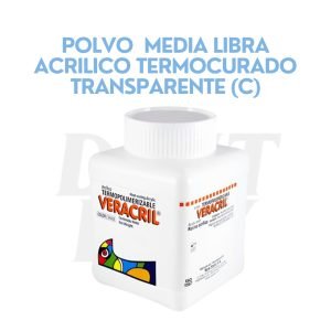 POLVO MEDIA LIBRA ACRILICO TERMOCURADO TRANSPARENTE (C)