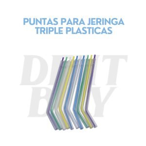 PUNTAS PARA JERINGA TRIPLE PLASTICAS