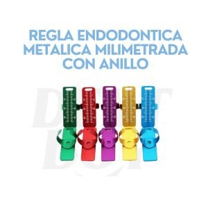 REGLA ENDODONTICA METALICA MILIMETRADA CON ANILLO
