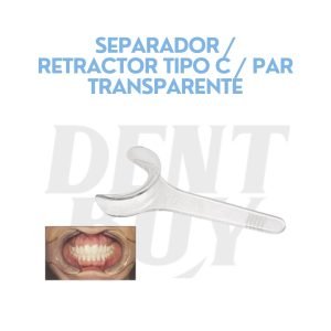 SEPARADOR _ RETRACTOR TIPO C _ PAR transparente