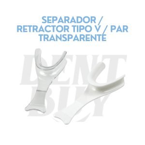 SEPARADOR _ RETRACTOR TIPO V _ PAR transparente