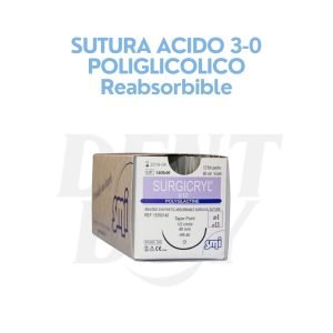 SUTURA ACIDO 3-0 POLIGLICOLICO Reabsorbible